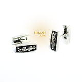 Cufflinks  كبك فضي بوجهين 