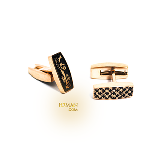كبك ذهبي بوجهين Cufflinks