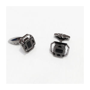 كبك رصاصي غامق Cufflink 