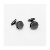 كبك كلاسيكي رمادي غامق Cufflink 