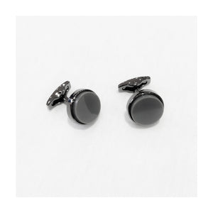 كبك كلاسيكي رمادي غامق Cufflink 