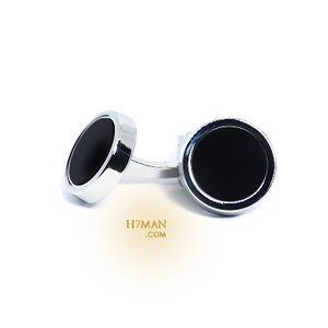 كبك فضي اسود 3T - Cufflinks